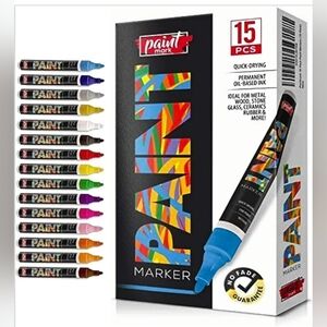 NWT Paint Mark Oil-Based Marker Set 15 PCS.